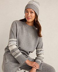 Haven Well Within Organic Cotton Blend Nostalgic Fair Isle Crewneck Sweater carousel Product Image 3