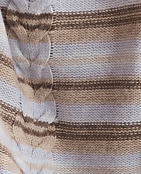 Haven Well Within Wool Blend Cable Stripe Crewneck Sweater carousel Product Image 3