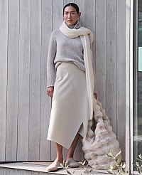 Haven Well Within Marled Cashmere Cocoon Crewneck Sweater carousel Product Image 4