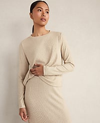 Haven Well Within Lurex Rib Knit Top carousel Product Image 2