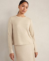 Haven Well Within Lurex Rib Knit Top carousel Product Image 1