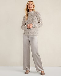 Haven Well Within Lurex Blend Pointelle Crewneck Sweater carousel Product Image 2