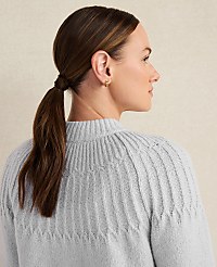 Haven Well Within Organic Cotton Blend Fair Isle Stitch Bomber carousel Product Image 3