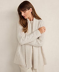 Haven Well Within Cashmere Cable Open Front Cardigan carousel Product Image 2