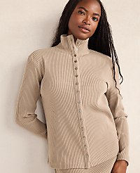 Haven Well Within Ottoman Rib Button-Front Top carousel Product Image 2