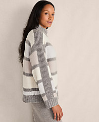 Haven Well Within Cashmere Striped Mockneck Sweater carousel Product Image 2