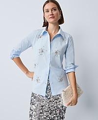 Embellished Relaxed Perfect Shirt carousel Product Image 1