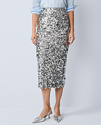 Sequin Column Midi Skirt carousel Product Image 2