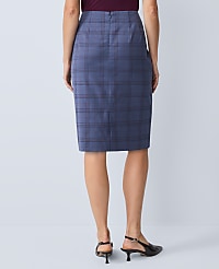 The Petite Pencil Skirt in Plaid carousel Product Image 3