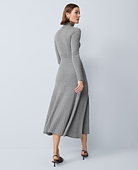 Ribbed Turtleneck Sweater Dress carousel Product Image 3