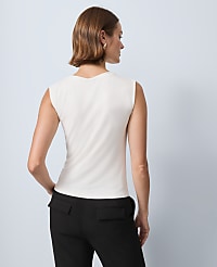 Asymmetric Twist Shoulder Top carousel Product Image 2
