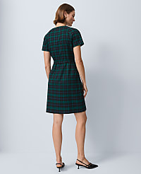 Plaid Belted Sheath Dress carousel Product Image 2