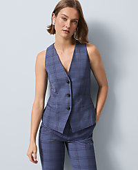 The Cutaway Vest in Plaid carousel Product Image 1