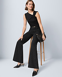 The Wide-Leg Jean in Animal Print carousel Product Image 1