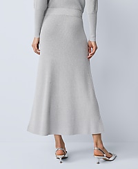 Ribbed Lurex Midi Skirt carousel Product Image 3