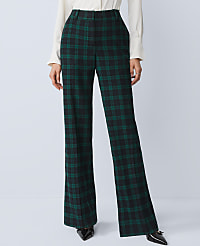 The Petite Jayne Trouser in Plaid - Curvy Fit carousel Product Image 1