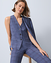 The Cutaway Vest in Plaid carousel Product Image 3