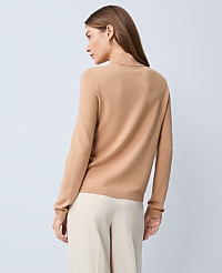 Button Mock Neck Sweater carousel Product Image 2