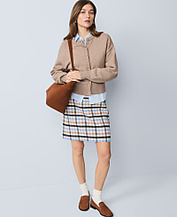 Weekend Plaid A-Line Skirt carousel Product Image 1