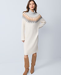 Weekend Fair Isle Sweater Midi Dress carousel Product Image 1