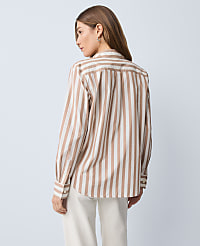 Weekend Collection Striped Relaxed Perfect Shirt carousel Product Image 2