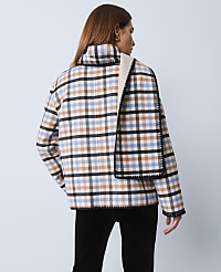 Weekend Plaid Scarf Coat carousel Product Image 2