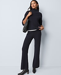 Petite Weekend Collection Waffle Sweater Pant carousel Product Image 1