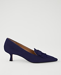 Suede Tapered Heel Kiltie Pump carousel Product Image 1