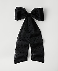 Velvet Dot Hair Bow carousel Product Image 1