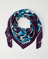 Floral Oversized Silk Scarf carousel Product Image 1