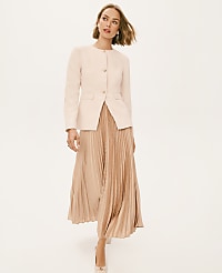 Satin Pleated Midi Skirt carousel Product Image 6