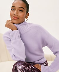 Ribbed Mock Neck Sweater carousel Product Image 3