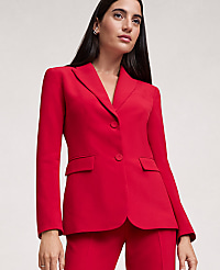 The Two Button Blazer in Fluid Crepe carousel Product Image 4
