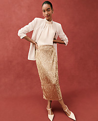 Sequin Column Midi Skirt carousel Product Image 4