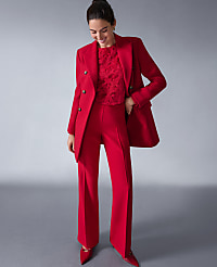 The Petite Slim Flare Trouser in Bi-Stretch carousel Product Image 5