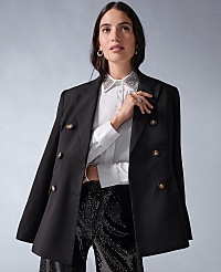 The Petite Fitted Long Double Breasted Blazer carousel Product Image 4