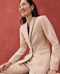 The Petite Greenwich Blazer in Metallic Jacquard carousel Product Image 7
