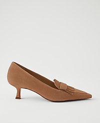 Suede Tapered Heel Kiltie Pump carousel Product Image 1