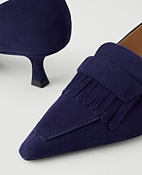 Suede Tapered Heel Kiltie Pump carousel Product Image 2