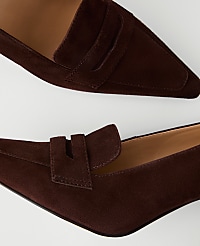 Suede Nip Toe Penny Pump carousel Product Image 2