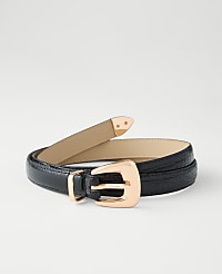 Croco Square Buckle Belt carousel Product Image 1