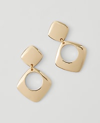 Open Square Drop Earrings carousel Product Image 1