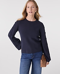 Button Ribbed  Sweater carousel Product Image 1