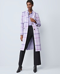 Petite Plaid Chesterfield Coat carousel Product Image 1