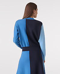 Petite Colorblock Crew Neck Sweater carousel Product Image 2