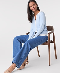 Petite Contrast Trim Ann Cardigan carousel Product Image 3