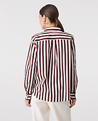 Petite Striped Relaxed Perfect Shirt carousel Product Image 2
