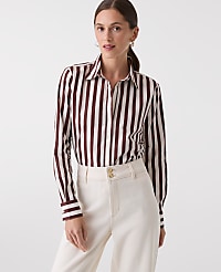 Petite Striped Relaxed Perfect Shirt carousel Product Image 1