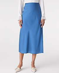 Satin Bias Midi Slip Skirt carousel Product Image 2