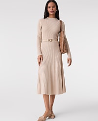 Ribbed Mock Neck Sweater Dress carousel Product Image 3